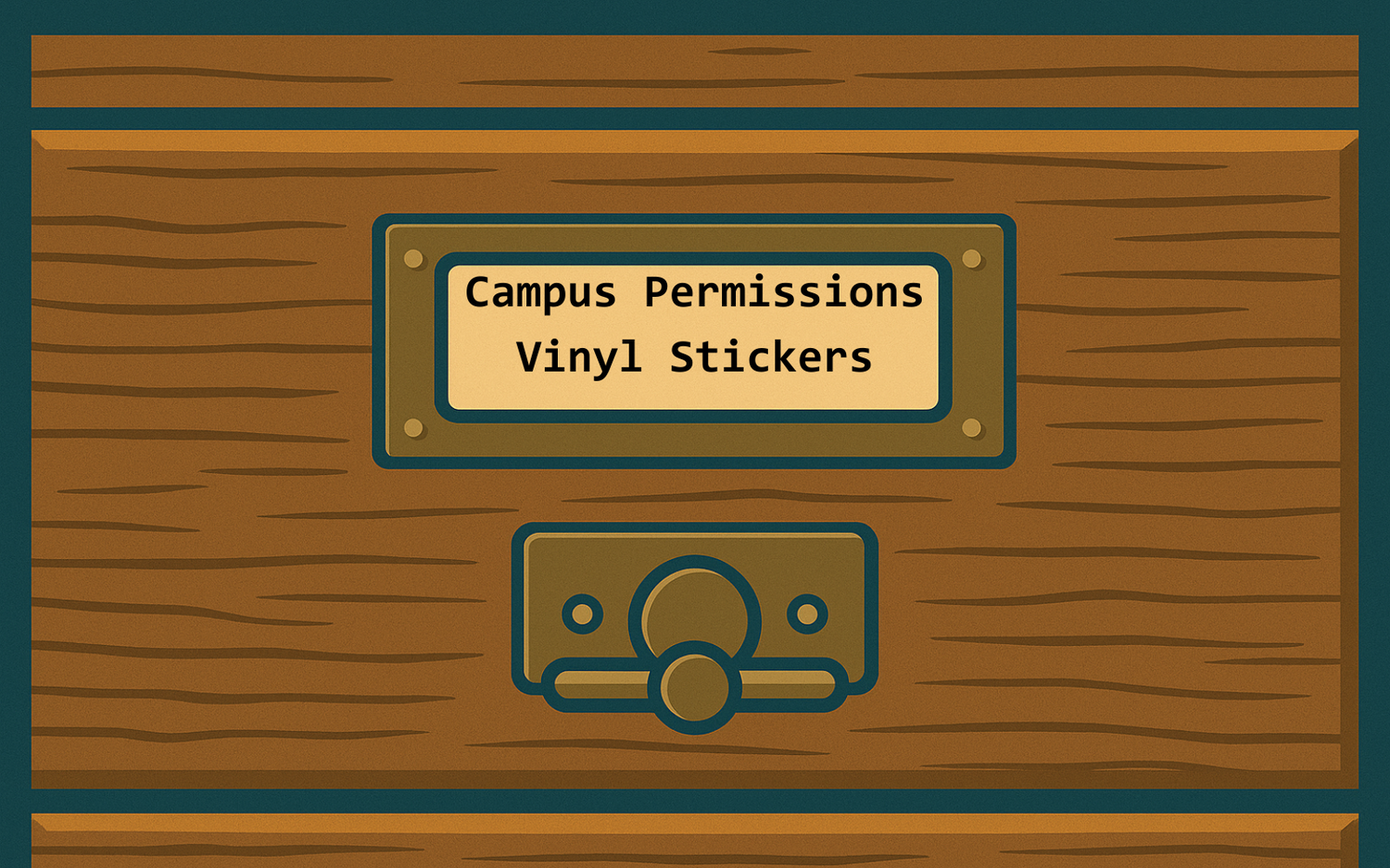 Campus Permissions Vinyl Stickers