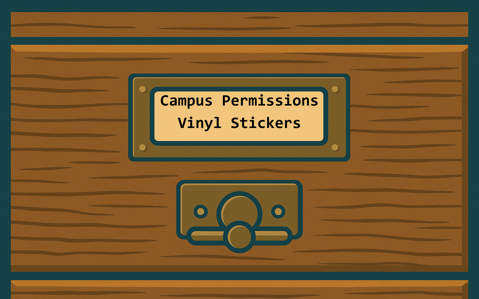 Campus Permissions Vinyl Stickers