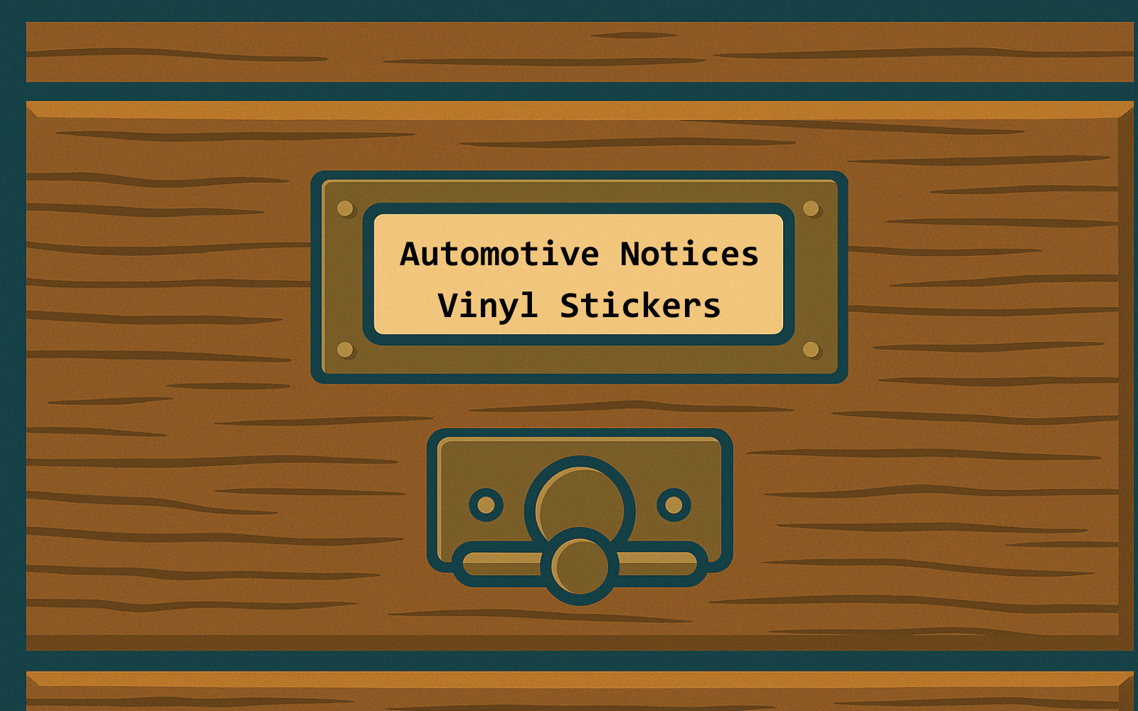 Automotive Notices Vinyl Stickers