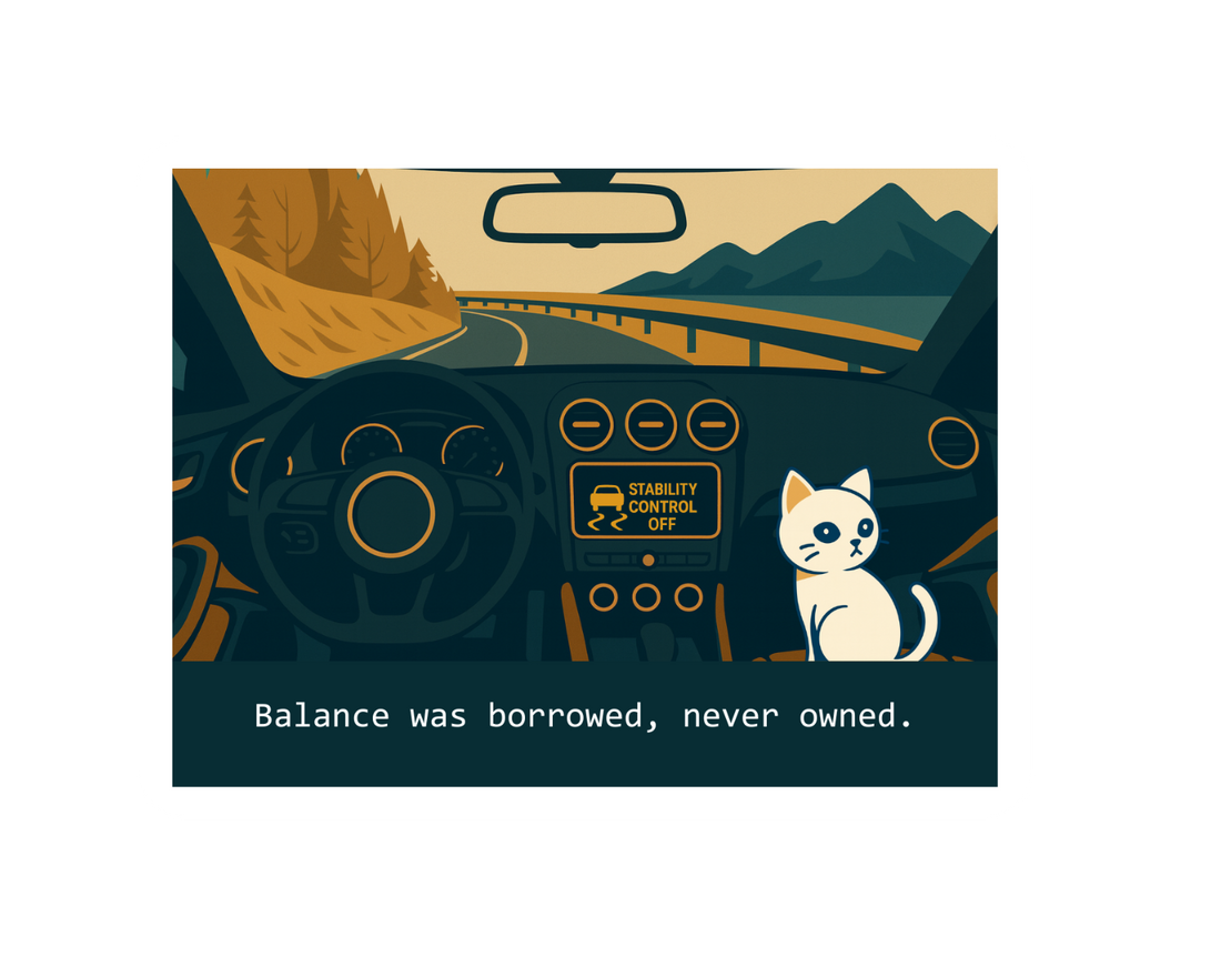 Stability Control Off — Poetic Car Dashboard Sticker