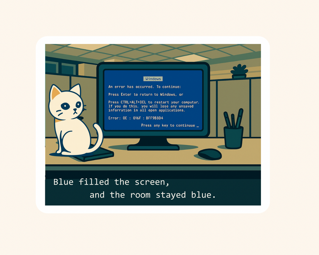 Blue Screen — Sticker  image 0