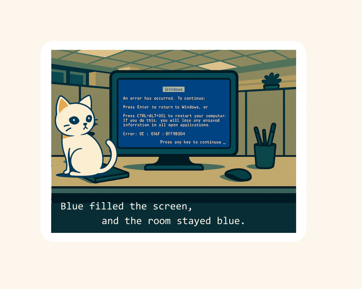 Blue Screen — Sticker  image 0