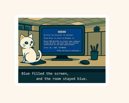 Blue Screen — Sticker  image 0