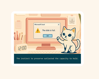 Disk is Full- Sticker image 0