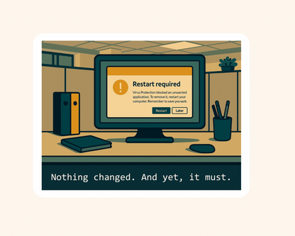 Restart Required — Sticker image 1