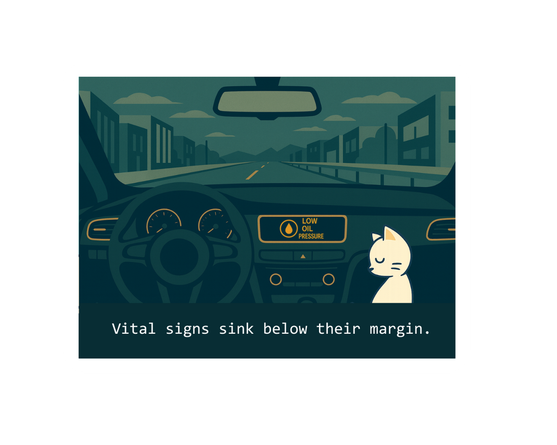Low Oil Pressure —Sticker