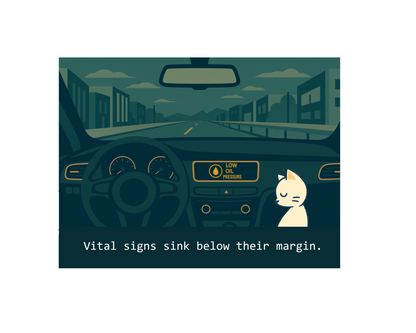 Low Oil Pressure —Sticker