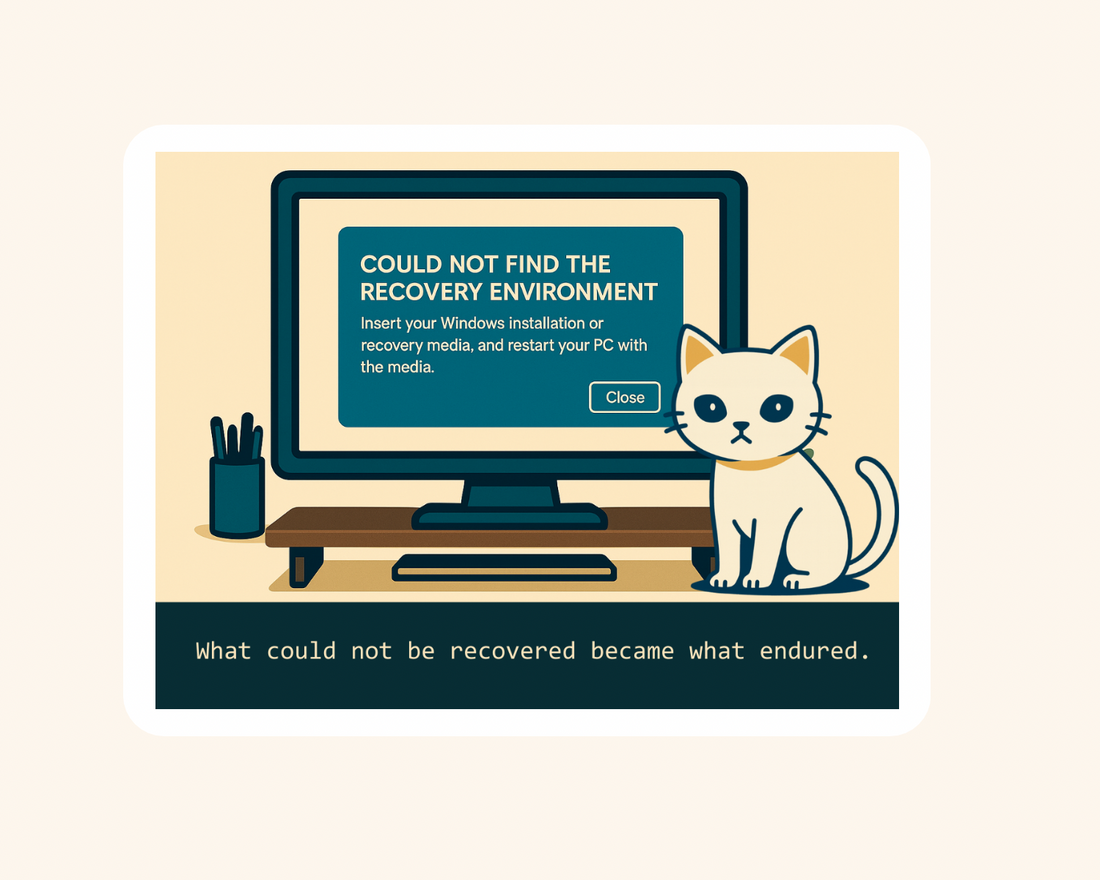 Recovery Environment Not Found- Sticker image 0