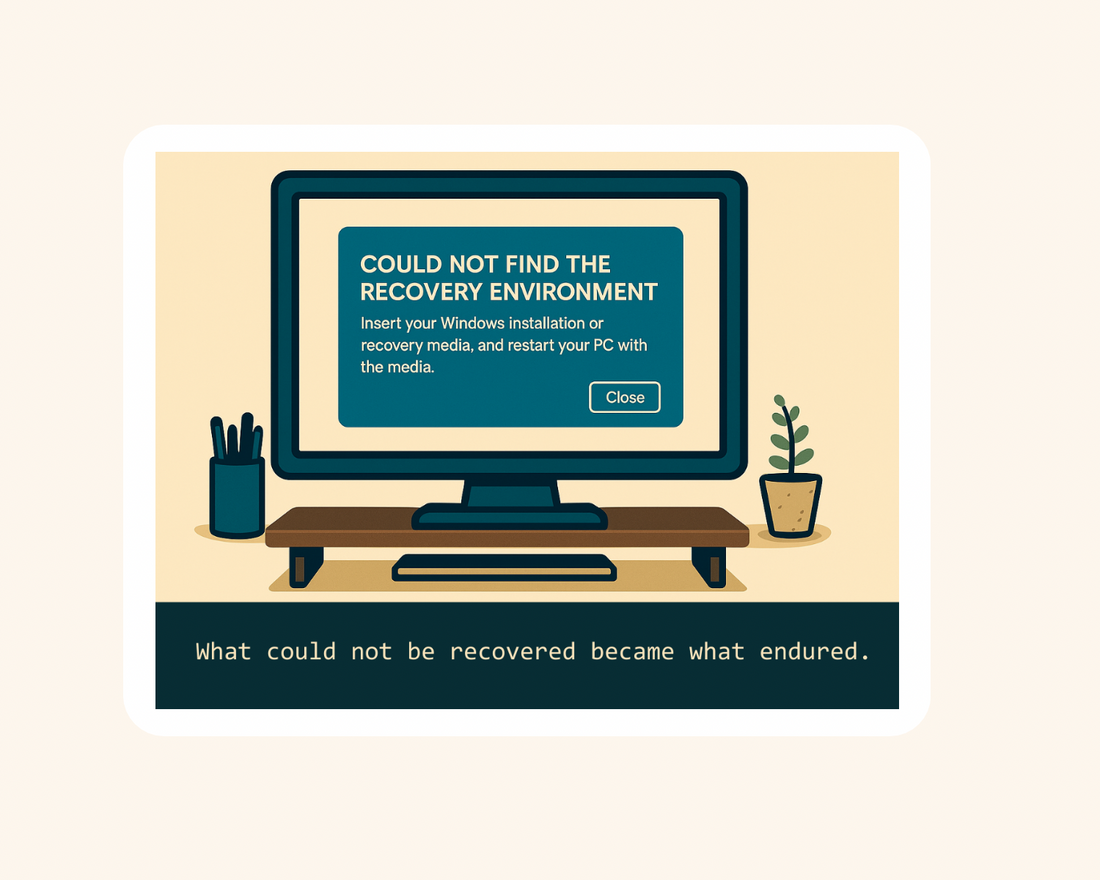 Recovery Environment Not Found- Sticker image 1