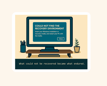 Recovery Environment Not Found- Sticker image 1