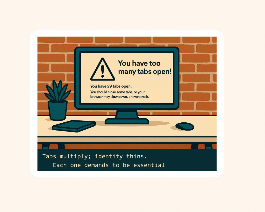 To Many Tabs open - Sticker image 1