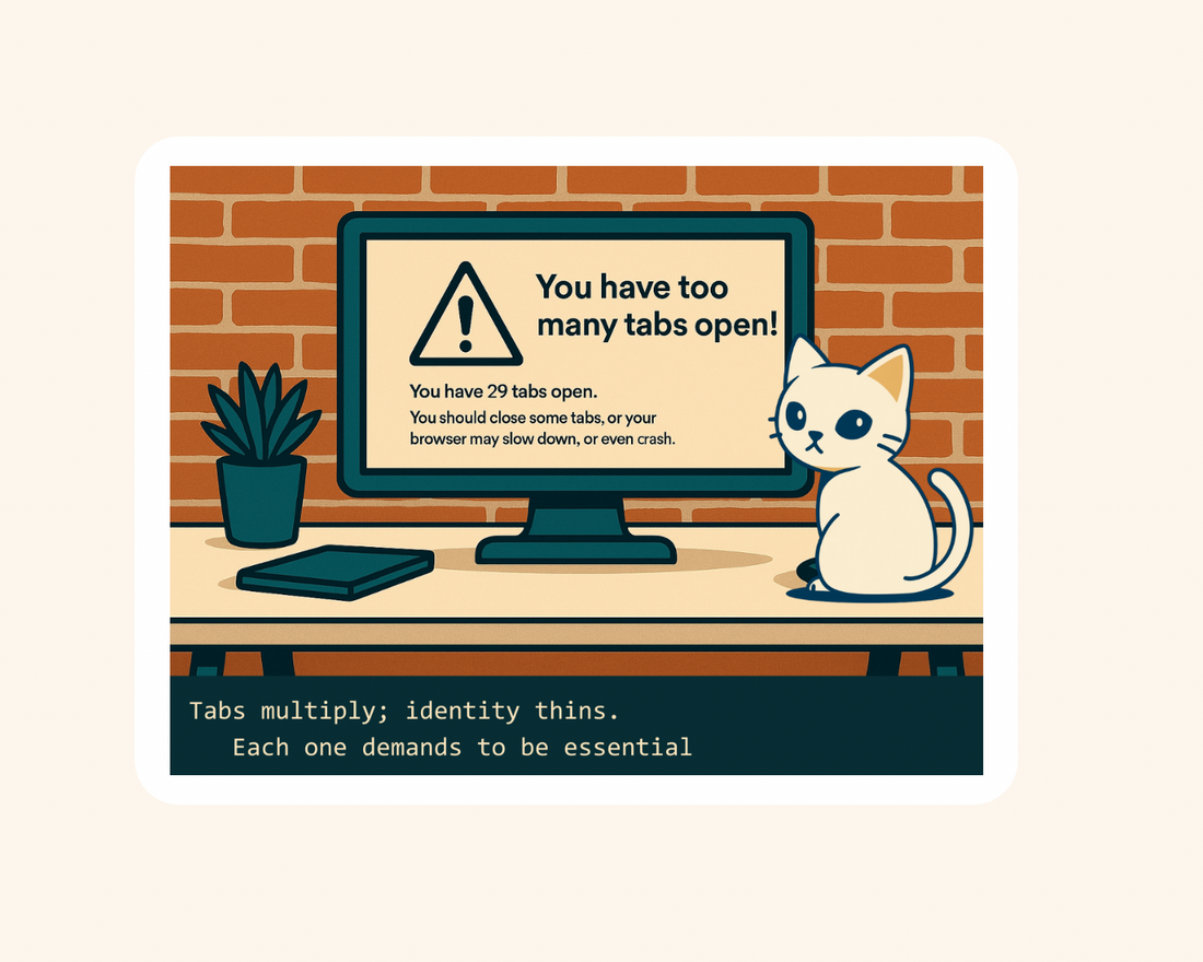 To Many Tabs open - Sticker image 0