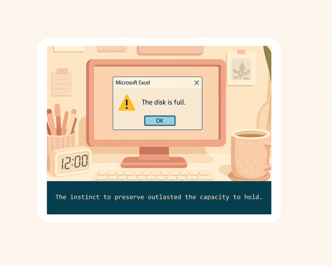 Disk is Full- Sticker image 1